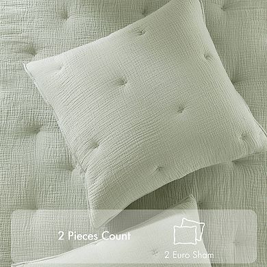 Harbor House Breeze Cotton Gauze Embroidered Euro Sham