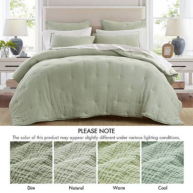 Harbor House Breeze Cotton Gauze Embroidered Euro Sham