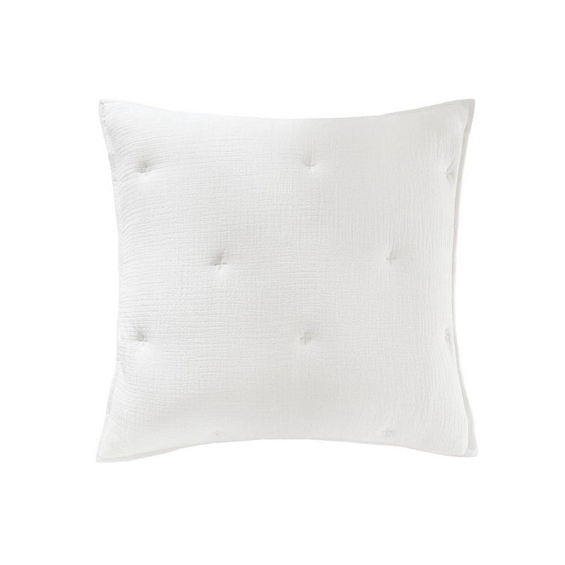 Harbor House Breeze Cotton Gauze Embroidered Euro Sham, White