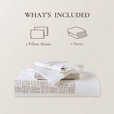 Harbor House Nile 3-Piece Cotton Sateen Duvet Cover Set with Shams