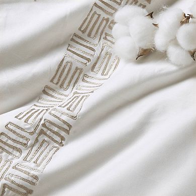 Harbor House Nile 3-Piece Cotton Sateen Duvet Cover Set with Shams