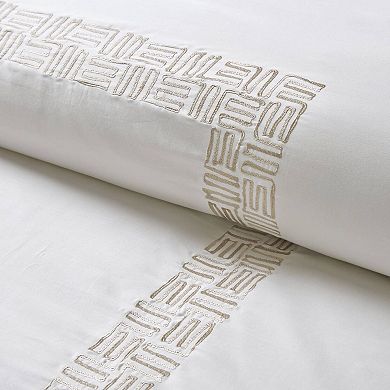 Harbor House Nile 3-Piece Cotton Sateen Duvet Cover Set with Shams
