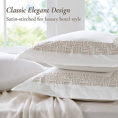 Harbor House Nile 3-Piece Cotton Sateen Duvet Cover Set with Shams