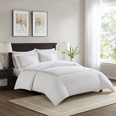 Harbor House Nile 3-Piece Cotton Sateen Duvet Cover Set with Shams
