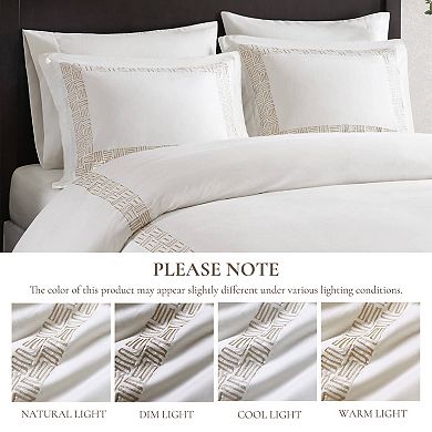 Harbor House Nile 3-Piece Cotton Sateen Duvet Cover Set with Shams