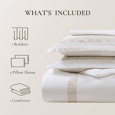 Harbor House Nile 4-Piece Cotton Sateen Oversized Comforter Set