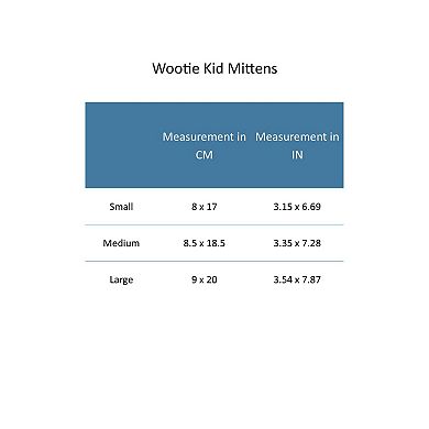 CTM Kids' Winter Ski Mitten with Extended Cuff and Wrist Strap by Wootie