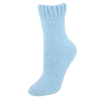 CTM Women's Cozy and Colorful Lounge Socks by Wootie(1 Pair)