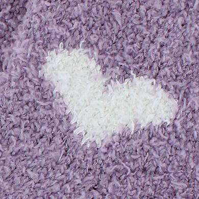 CTM Women's Hearts Soft and Cozy Lounge Socks by Wootie (1 Pair)