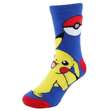 Textiel Trade Boy's Pokemon Catch Me If You Can Novelty Socks (3 Pair)