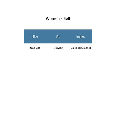 CTM Women's Braided Studded Dress Belt