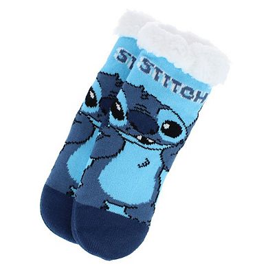 Textiel Trade Boy's Disney Lilo & Stitch Sherpa Lined Slipper Socks (1 Pair)