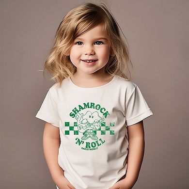 SmileyWorld Shamrock 'N' Roll - Toddler Short Sleeve Graphic T-Shirt