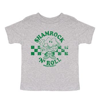 SmileyWorld Shamrock 'N' Roll - Toddler Short Sleeve Graphic T-Shirt