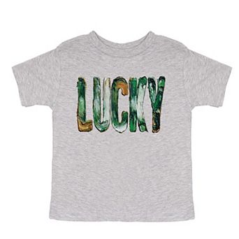 Lucky Paint Print - Toddler Short Sleeve Graphic T-Shirt