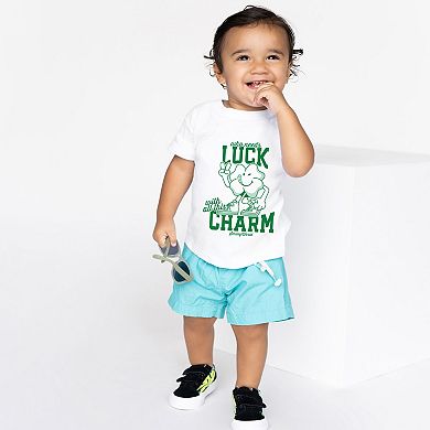 SmileyWorld Who Needs Luck - Toddler Short Sleeve Graphic T-Shirt