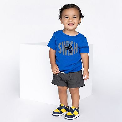 Swish Distressed - Toddler Short Sleeve Graphic T-Shirt