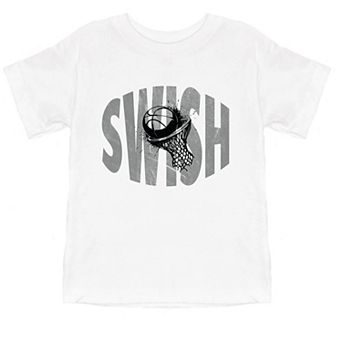 Swish Distressed - Toddler Short Sleeve Graphic T-Shirt