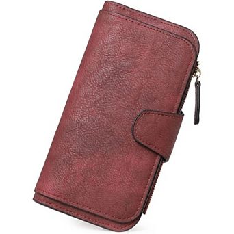 PU Leather RFID Blocking Women's Wallet with Multiple Pockets