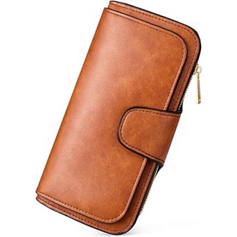 PU Leather RFID Blocking Women's Wallet with Multiple Pockets