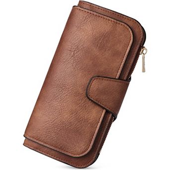 PU Leather RFID Blocking Women's Wallet with Multiple Pockets