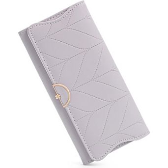 Leather Wallet for Women, RFID Blocking, 9 Card Slots, Multiple Pockets