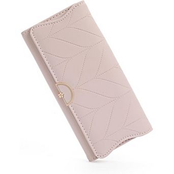 Leather Wallet for Women, RFID Blocking, 9 Card Slots, Multiple Pockets