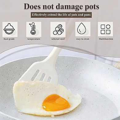 Silicone Camping Utensils Set - BBQ Tools with Long Handles, Storage Bag, Easy Clean, Eco-Friendly