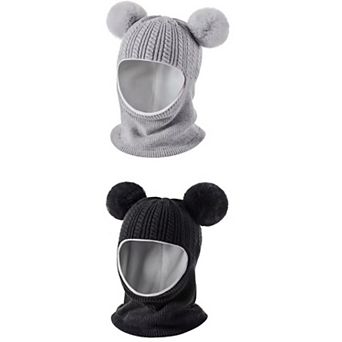 Baby Winter Hat Scarf Set - Versatile, Soft Velvet, Cute Design, Perfect Gift