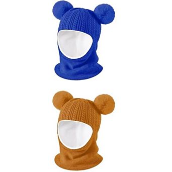 Baby Winter Hat Scarf Set - Versatile, Soft Velvet, Cute Design, Perfect Gift