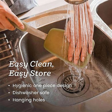 Silicone Turner Set: High Heat Resistant, Non Scratch, Dishwasher Safe