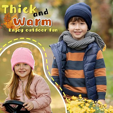 Toddler Beanie Hats, Soft, Warm, Stretchy, Stylish, for Boys/Girls