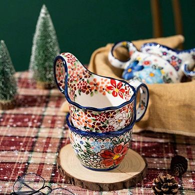 Microwave Safe Soup Bowl with Handle, Vintage Inspired, Perfect for Gifts