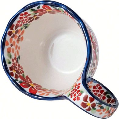 Microwave Safe Soup Bowl with Handle, Vintage Inspired, Perfect for Gifts