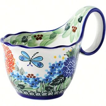 Microwave Safe Soup Bowl with Handle, Vintage Inspired, Perfect for Gifts