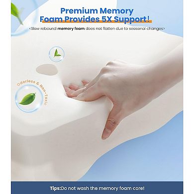 Ergonomic Memory Foam Pillow: Adjustable, Cooling, Neck Support