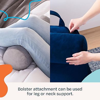 Memory Foam Sitting Pillow - Adjustable for Bed, TV, Reading, Laptop