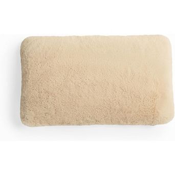 Extra Soft Faux Fur Lumbar Pillow - Perfect for Relaxing