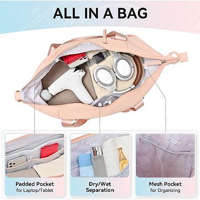 Multi-Purpose Yoga & Travel Duffel Bag with Shoe Pouch