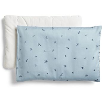 Organic Toddler Pillow - Low Profile, GOTS Cotton, Breathable, Machine Washable