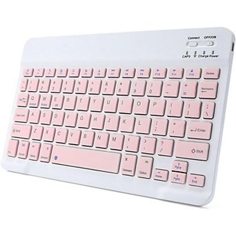 Bluetooth Keyboard for IPad, Rechargeable Slim Portable Wireless Keyboard for IPad Tablets