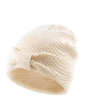 Soft Knit Winter Hat for Babies with Cute Bow