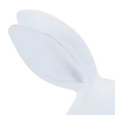 HomeRoots Set of Two White Polyresin Rabbit Figurines