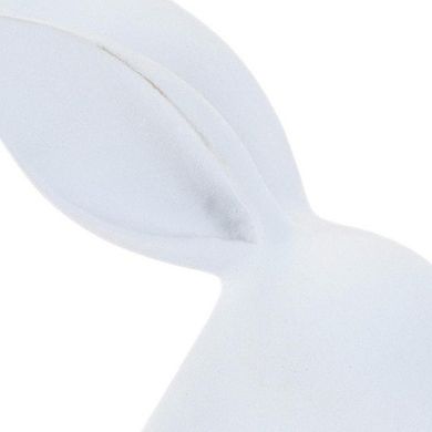 HomeRoots Set of Two White Polyresin Rabbit Figurines