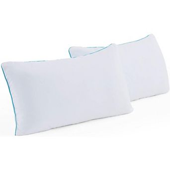 Shredded Gel Memory Foam Pillow, Queen Size - Soft & Cooling - Pack of 2