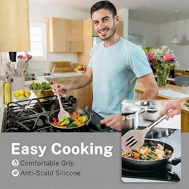 28-Piece Silicone Kitchen Utensils Set, Heat Resistant, Easy to Clean