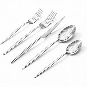 Stainless Steel Flatware Set, 18/10 Grade, Ideal for Home, Restaurant, Wedding, 40 pc