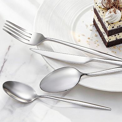 Stainless Steel Flatware Set, 18/10 Grade, Ideal for Home, Restaurant, Wedding, 40-piece