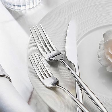 Stainless Steel Flatware Set, 18/10 Grade, Ideal for Home, Restaurant, Wedding, 40-piece