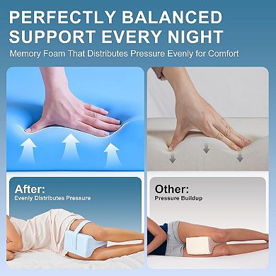 Cooling Memory Foam Leg Pillow for Side Sleepers